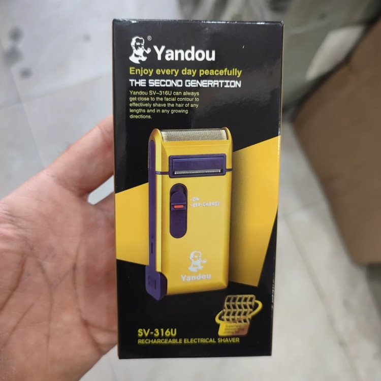 شیور یاندو طلایی Yandou ( خرید عمده و تکی ماشین اصلاح گناوه مارکت )