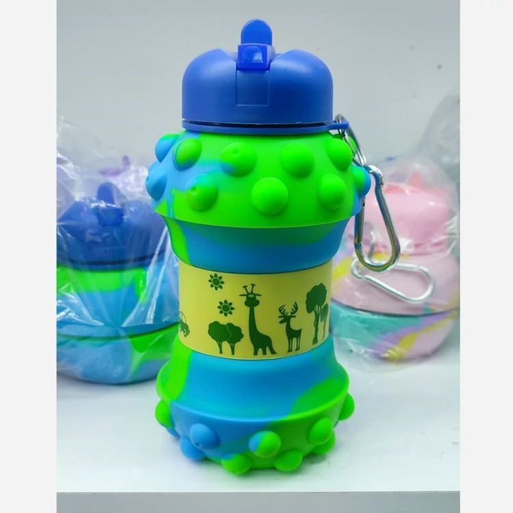 قمقمه تاشو سیلیکونی پاپیتی ( خرید عمده و تکی قمقمه گناوه مارکت )