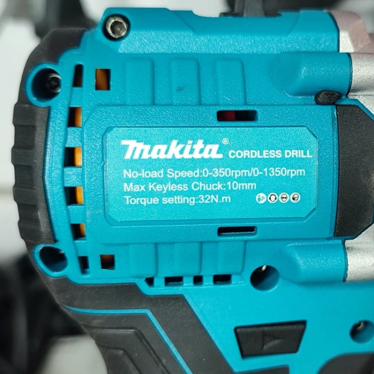 دریل شارژی ماکیتا 18 ولت موتور براشلس چکشی (طرح ماکیتا makita ست دریل ( خرید عمده و تکی ابزار برقی گناوه مارکت )