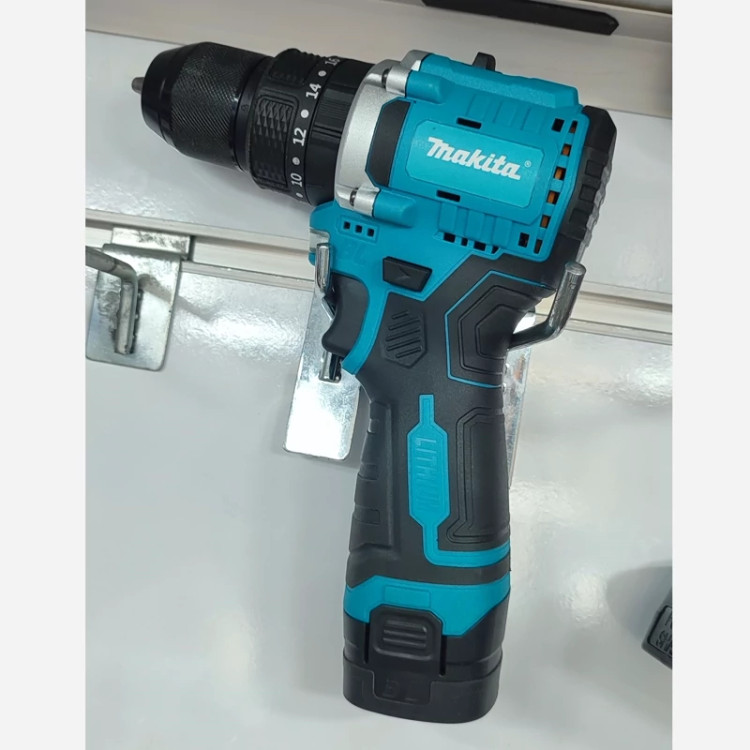 دریل شارژی ماکیتا 18 ولت موتور براشلس چکشی (طرح ماکیتا makita ست دریل ( خرید عمده و تکی ابزار برقی گناوه مارکت )