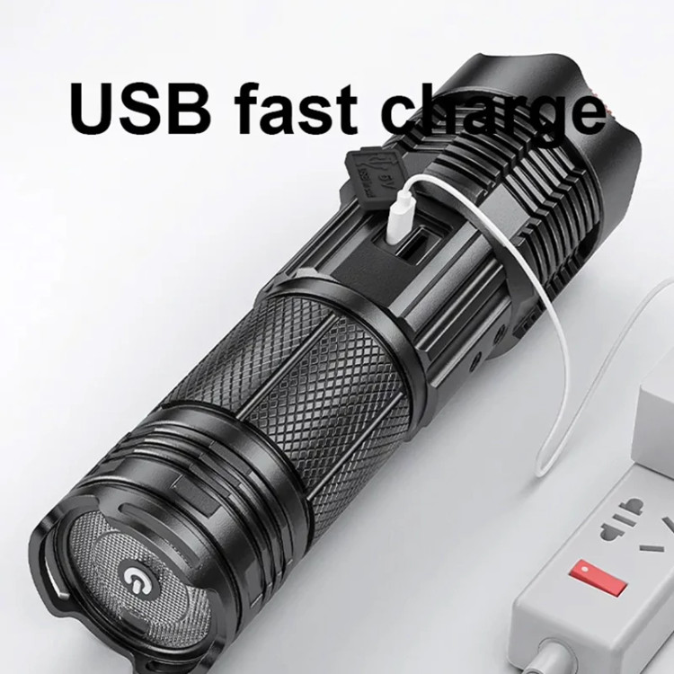 چراغ قوه شارژی قابل زوم ضدآب اسمایلین شارک SD-7101