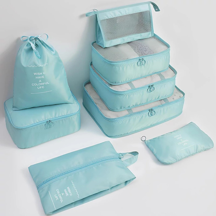 پک کیف نظم دهنده چمدان مسافرتی ضدآب (8 تکه) برلیانس New eight-piece set