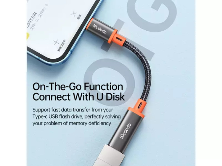 کابل تبدیل تایپسی به لایتنینگ مکدودو Mcdodo CA-144 Type-C To Lightning Convertor Cable