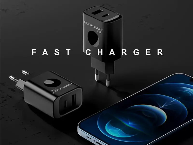 شارژر دیواری سریع کانفلون Konfulon C70Q Type-C PD 22.5W Travel Quick Charger