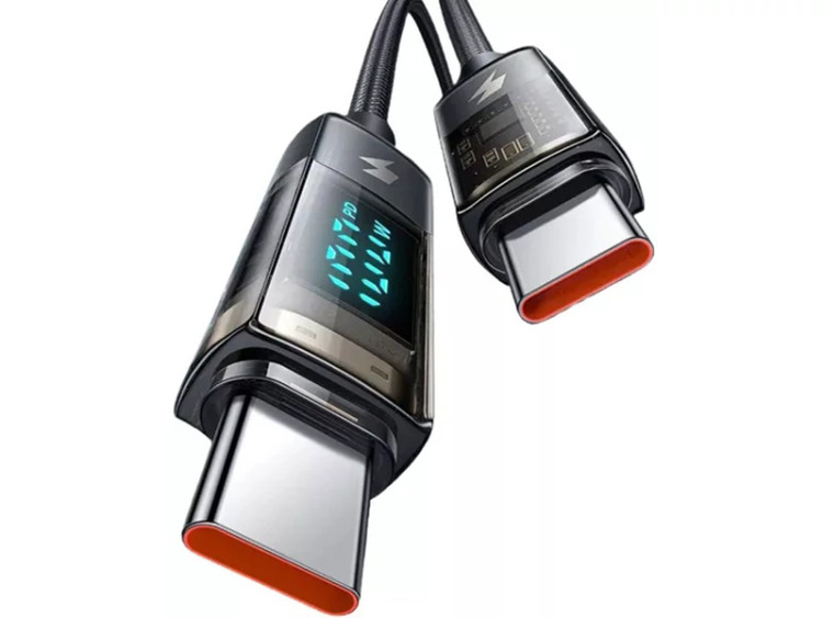 کابل سوپر فست شارژ هوشمند دو سر تایپسی 100 وات 1.2 متری مک دودو Mcdodo Digital Pro Auto Power Off Type-C to Type-C C...