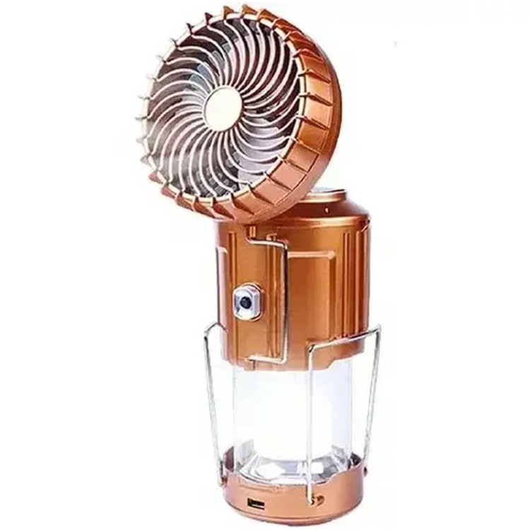 چراغ کمپینگ و پنکه شارژی قابل حمل سولار چند منظوره اسمایلینگشارک FS-116