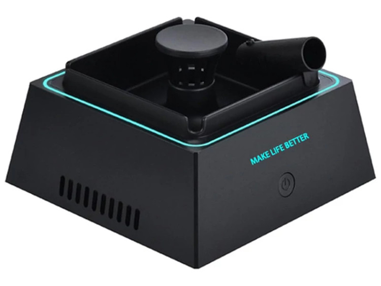 زیرسیگاری تصفیه هوا بدون دود با نور الایدی چند منظوره Smokeless 2 in 1 Air Purifier Ashtray Air Purifier Ashtrays w...