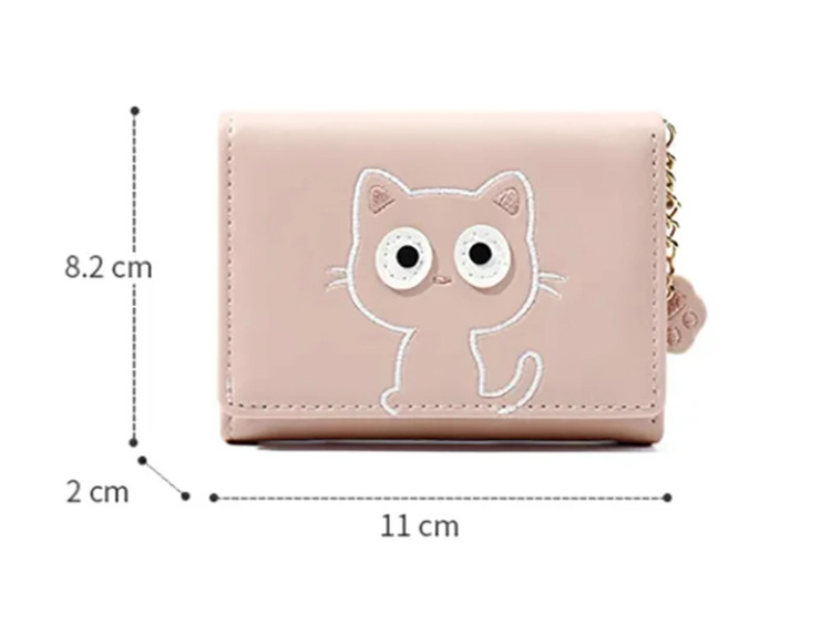 کیف پول دخترانه فانتزی با زنجیر تزئینی تائومیک میک TAOMICMIC 929591 small cartoon short wallet women