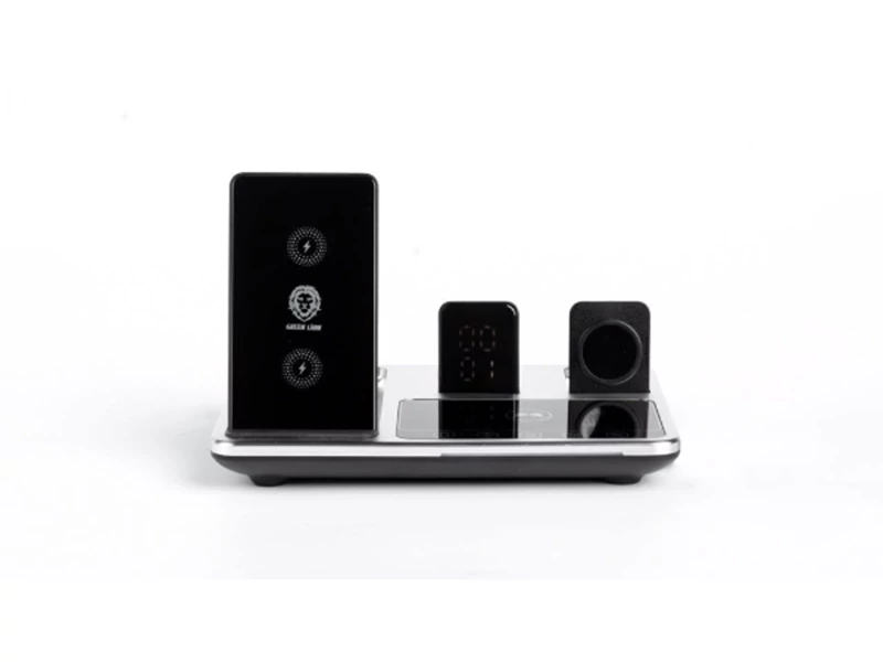 شارژر وایرلس چندکاره گرین Green 4 in 1 Wireless Charger Station GN4IN1WCS