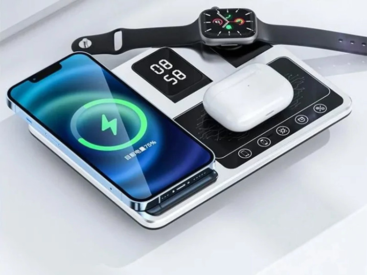 شارژر وایرلس چندکاره گرین Green 4 in 1 Wireless Charger Station GN4IN1WCS
