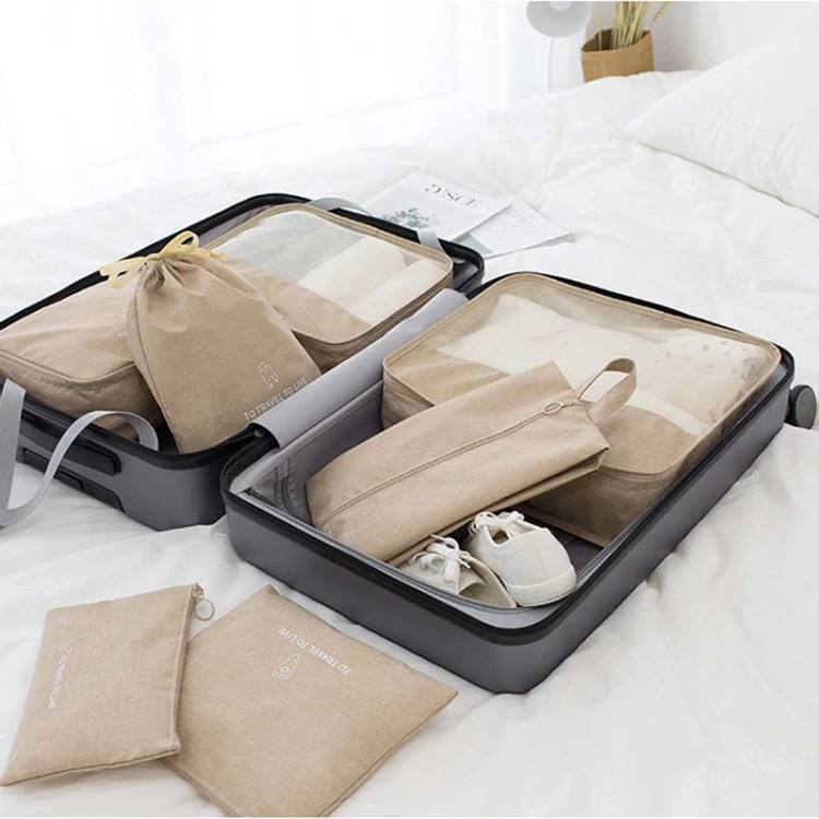 پک نظمدهنده چمدان و ساک چند منظوره 7 تیکه ضدآب برلیانس Seven-piece set