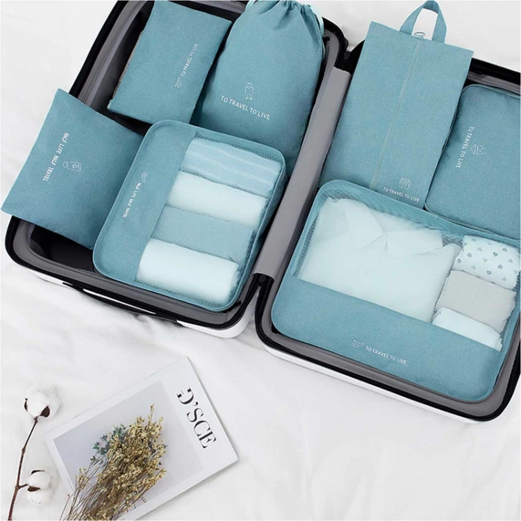 پک نظمدهنده چمدان و ساک چند منظوره 7 تیکه ضدآب برلیانس Seven-piece set