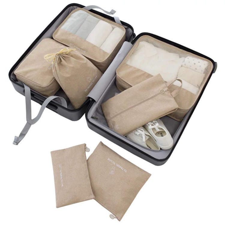 پک نظمدهنده چمدان و ساک چند منظوره 7 تیکه ضدآب برلیانس Seven-piece set