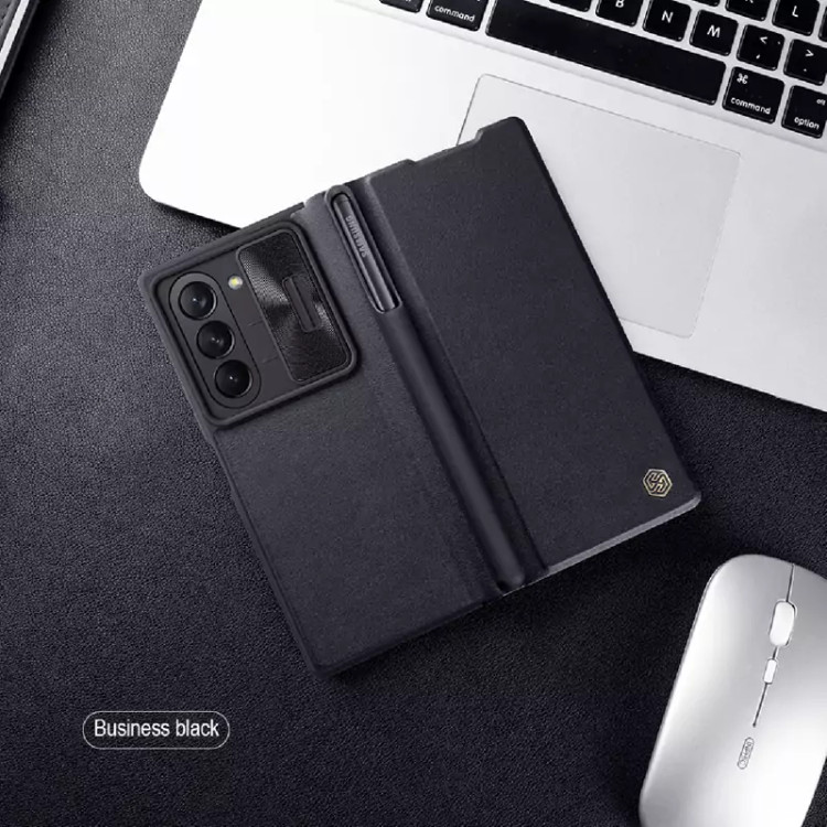 قاب محافظ گوشی سامسونگ گلکسی زد فولد 6 نیلکین Qin Pro Leather