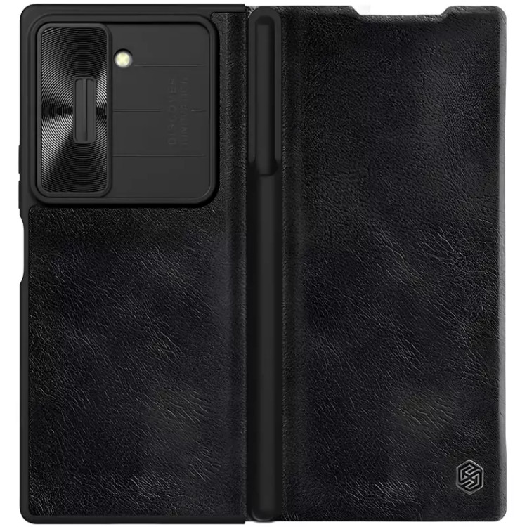 قاب محافظ گوشی سامسونگ گلکسی زد فولد 6 نیلکین Qin Pro Leather