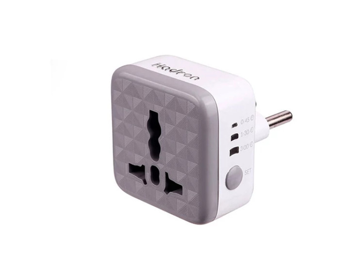 محافظ برق و تبدیل هوشمند تایمردار هادرون Hadron Electric protector and smart switch with timer P103
