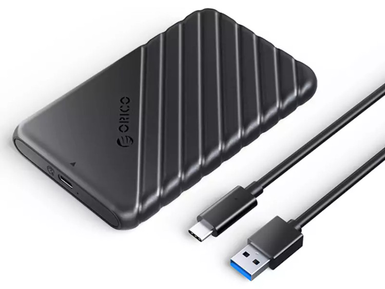 باکس هارد 2.5 اینچی اوریکو با رابط خارجی تایپ سی ORICO 2.5 inch 25PW1-C3 USB3.1 Gen1 Type-C Hard Drive Enclosure