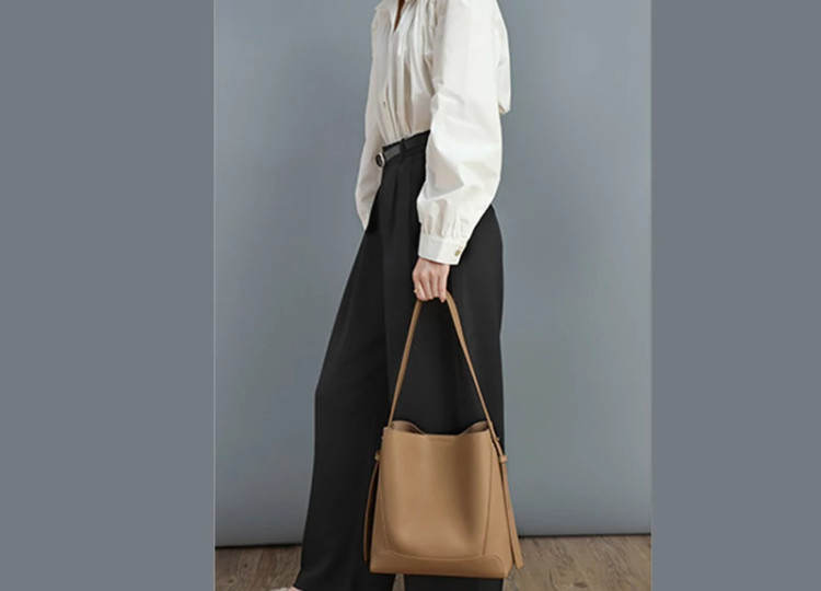 کیف دوشی زنانه چرمی با ظرفیت بزرگ new women's leather shoulder crossbody bag 5478