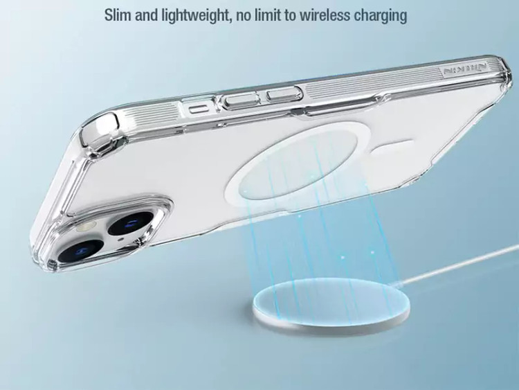 قاب محافظ ژله ای مگنتی آیفون 15 نیلکین Nillkin Nature TPU Pro Magnetic case for Apple iPhone 15