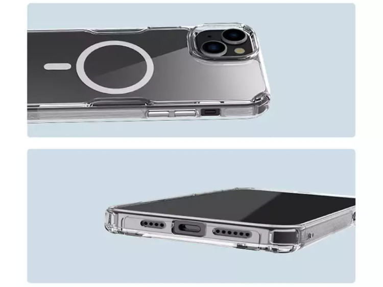 قاب محافظ ژله ای مگنتی آیفون 15 نیلکین Nillkin Nature TPU Pro Magnetic case for Apple iPhone 15