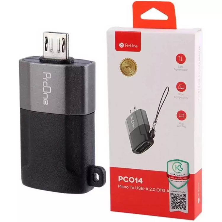 مبدل اوتیجی میکرو یو اس بی به یو اس بی 2.0 پرووان PCO14