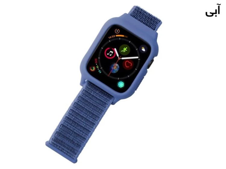 بند سیلیکونی اپل واچ سری 3/4/5 سایز 38/40 میلی متر پورودو Porodo iGuard Apple Watch 3/4/5 38/40mm Strap + ShockProof ...