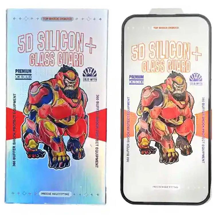 گلس آیفون 13 پرومکس ایربگدار 5 بعدی موکوسون 5D Silicon Plus