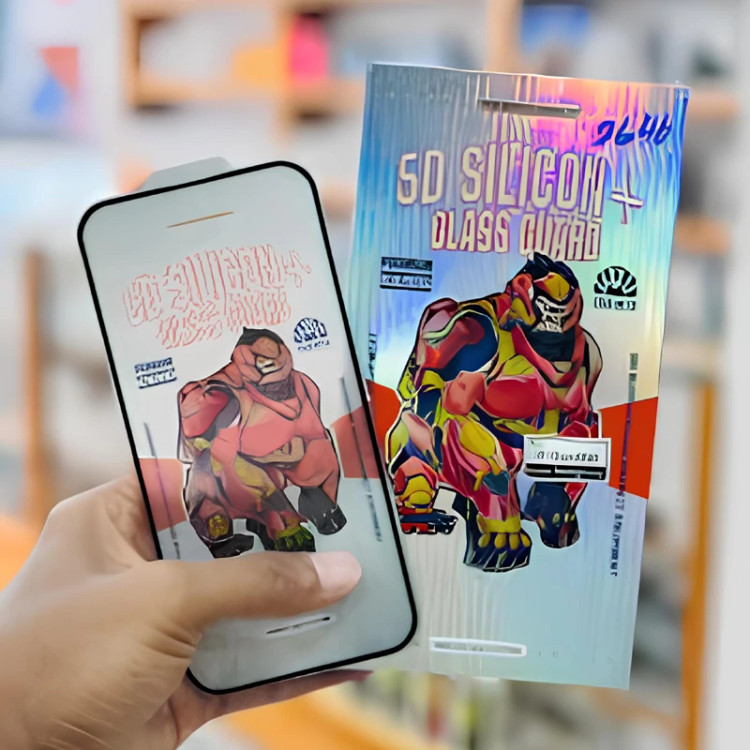 گلس آیفون 13 پرومکس ایربگدار 5 بعدی موکوسون 5D Silicon Plus