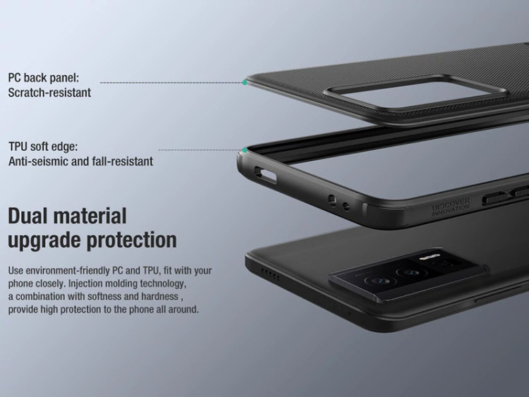 قاب شیائومی ردمی کا 60، کا 60 پرو، پوکو اف 5 پرو نیلکین Nillkin Xiaomi Redmi K60/K60 Pro/Poco F5 Pro Super Frosted Sh...