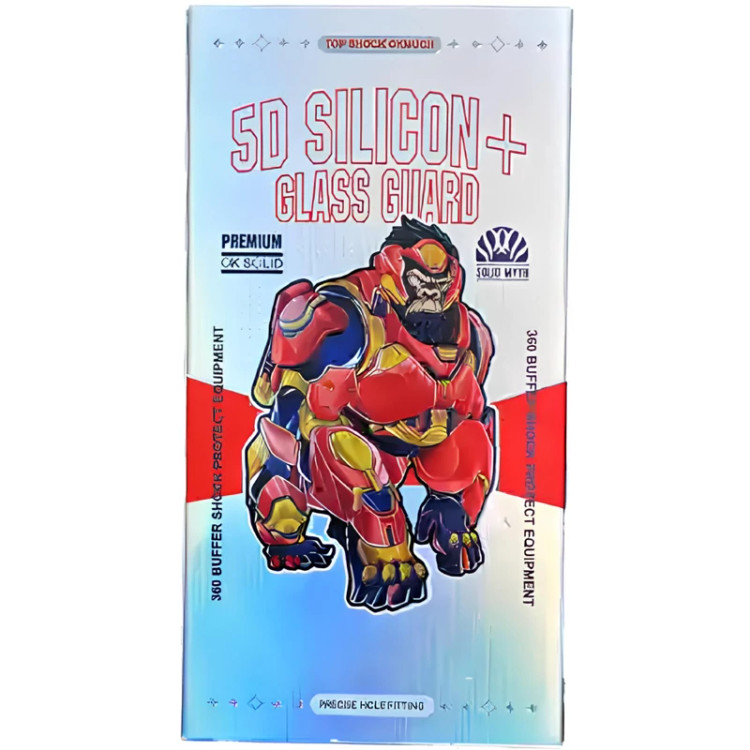 محافظ صفحه نمایش ایربگ دار آیفون 15 موکوسون 5D Silicon Plus