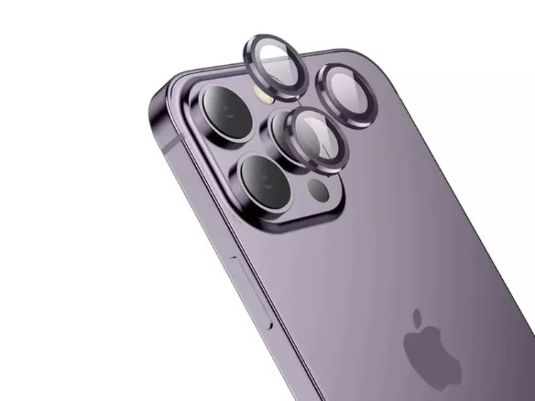 محافظ لنز دوربین فلزی آیفون 14 پرو و 14 پرومکس هوکو hoco 3D Eagle eye metal lens film for iP14 Pro/14 Pro Max
