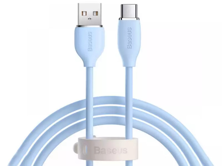کابل شارژ سریع یواسبی به تایپسی 2 متری 100وات بیسوس Baseus USB to Type-C fast charging cable 2M 100W CAGD010103