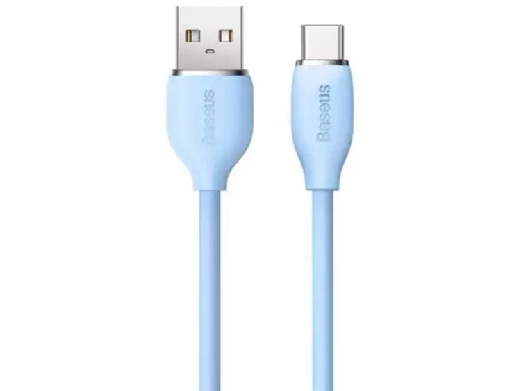 کابل شارژ سریع یواسبی به تایپسی 2 متری 100وات بیسوس Baseus USB to Type-C fast charging cable 2M 100W CAGD010103