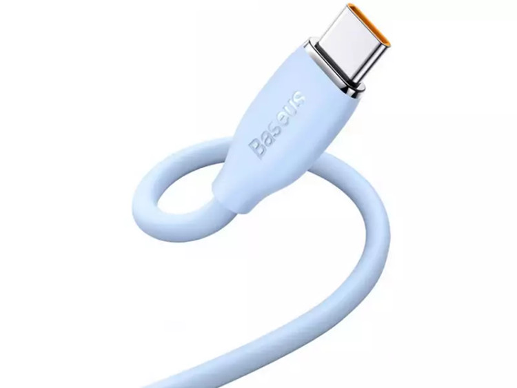 کابل شارژ سریع یواسبی به تایپسی 2 متری 100وات بیسوس Baseus USB to Type-C fast charging cable 2M 100W CAGD010103