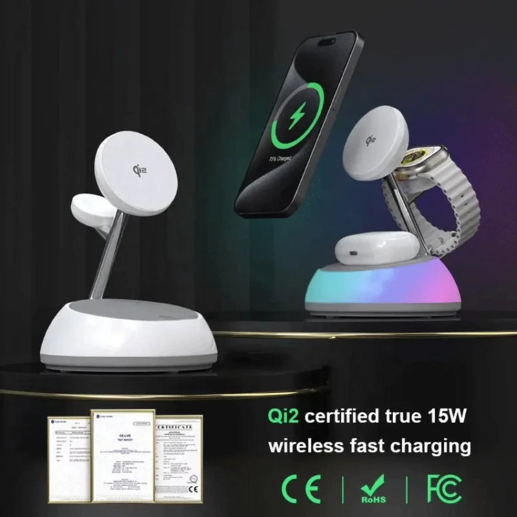 شارژر وایرلس مگنتی رومیزی 15 وات ویوو wi-w036