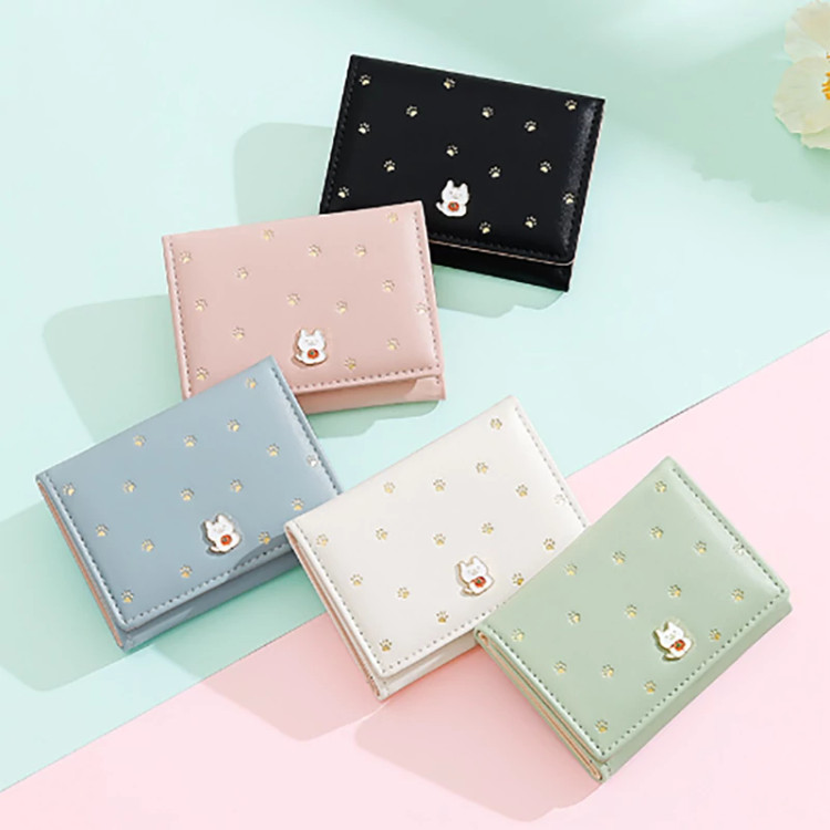 کیف پول زنانه فانتزی تاشو طرح پنجه گربه تائومیکمیک Y9286