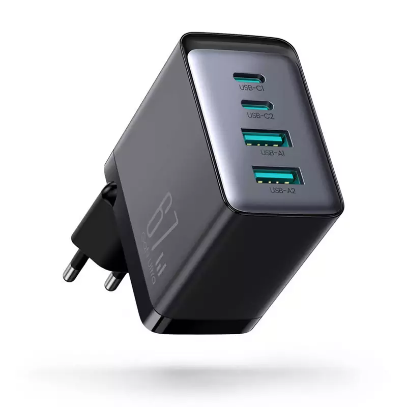شارژر دیواری تایپ سی و یو اس بی 67 وات با کابل دو سر تایپسی جویروم TCG02
