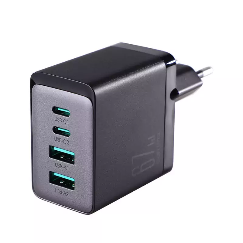 شارژر دیواری تایپ سی و یو اس بی 67 وات با کابل دو سر تایپسی جویروم TCG02