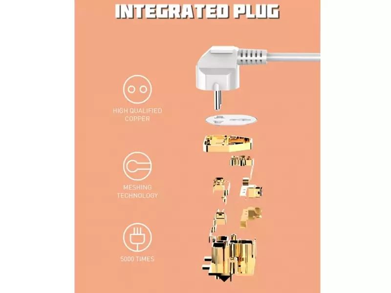 چندراهی برق 10 سوکت، 5 یواسبی و 1 تایپسی الدنیو Ldnio Power Strip 2500W 2m UK Plug SC10610