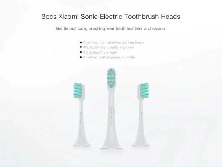 سر مسواک برقی کد T300 و T500 شیائومی Xiaomi MBS301 Electric toothbrush head for T300 / T500