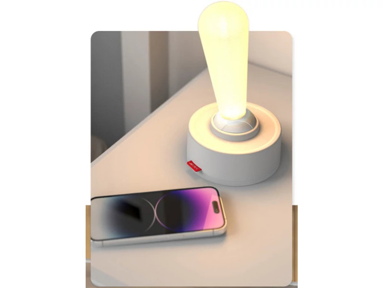 چراغ خواب رومیزی لوکس شارژی رانمِی Runmei JP-L003 atmosphere light creative USB rechargeable silicone lamp LEVER