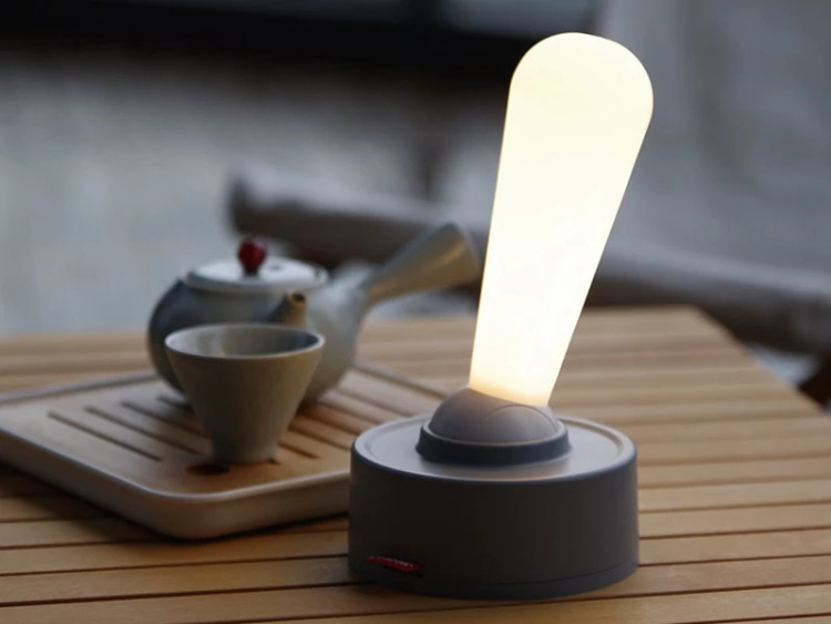 چراغ خواب رومیزی لوکس شارژی رانمِی Runmei JP-L003 atmosphere light creative USB rechargeable silicone lamp LEVER