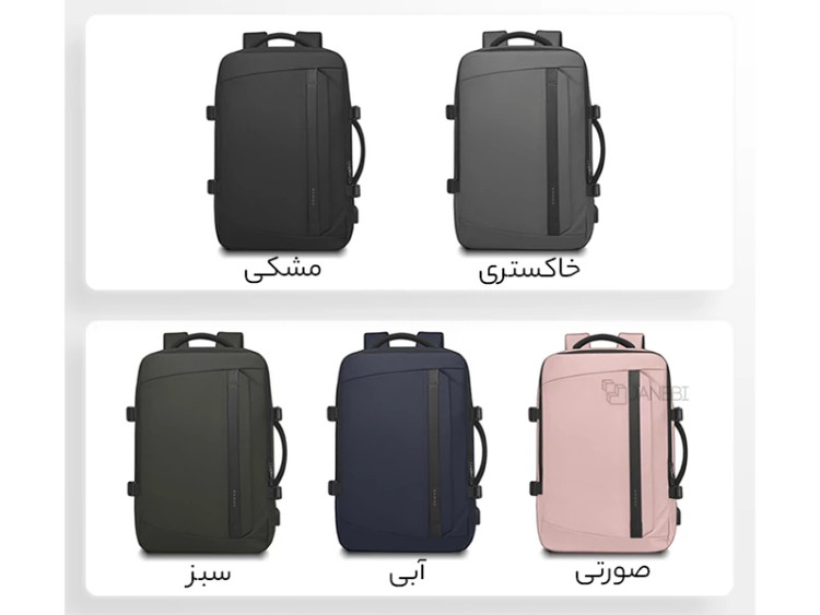 کوله پشتی مسافرتی لپ تاپ 15.6 اینچ یو اس بی دار بنج Bange BG-2892