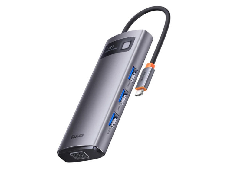 هاب تایپسی 7 پورت بیسوس Baseus WKWG040013 7-in-1 Multifunctional Type-C HUB