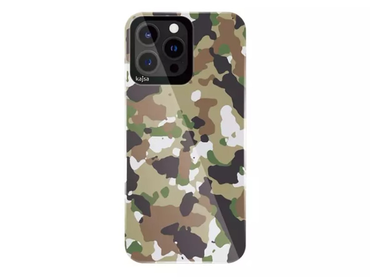 قاب ارتشی آیفون 13 پرو مکس کجسا Kajsa iPhone 13 Pro Max Trans Shild Camo Pattern Case