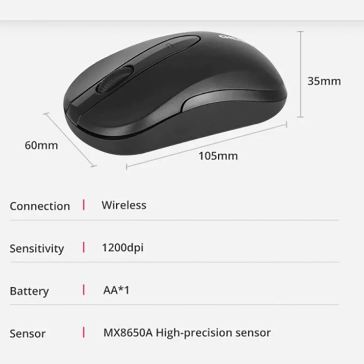 ست موس و کیبورد بی سیم چری DW 2300