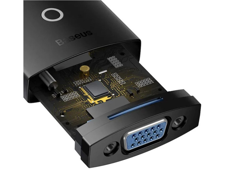 مبدل اچدیامآی به ویجیآی/پورت صدا/پورت میکرو یواسبی بیسوس Baseus Hub Lite Series Adapter WKQX010101