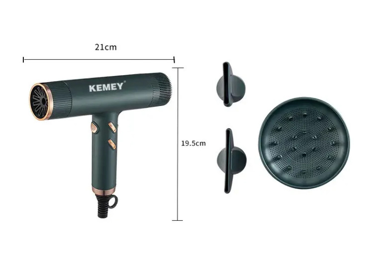 سشوار حرفهای 1500 وات کمی Kemei Km-2062 Professional Hair Dryer 1500W