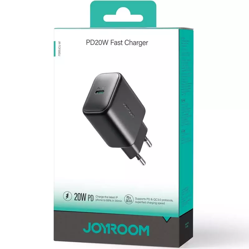 شارژر دیواری فست شارژ تایپ سی 20 وات جویروم JR-TCF20EUمدل 1