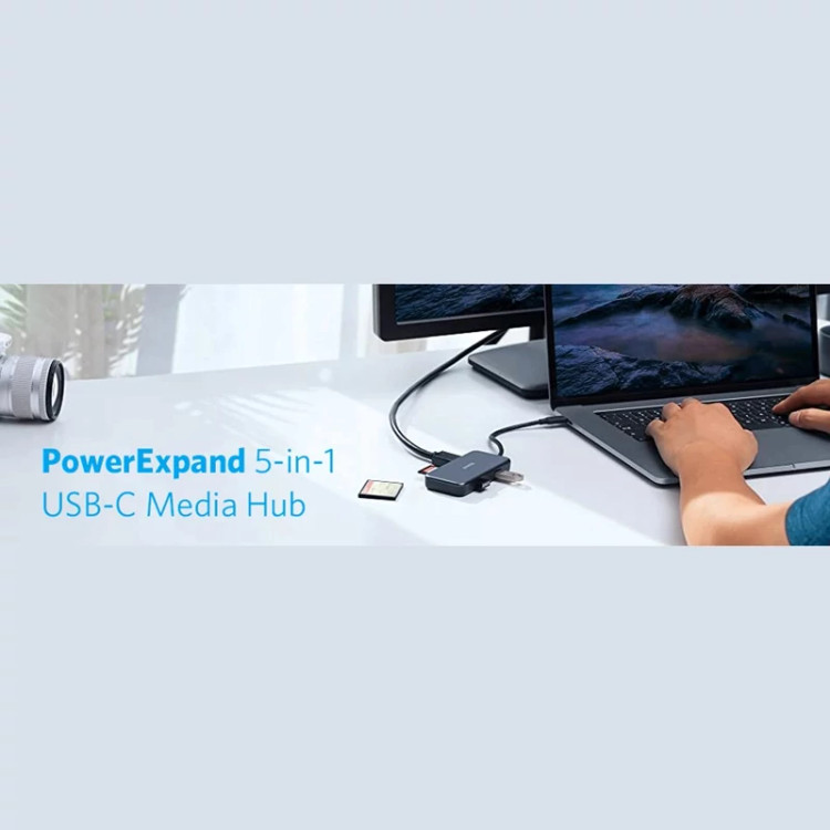 هاب تایپ سی 5 پورت یو اس بی 3.0 انکر A8334HA1